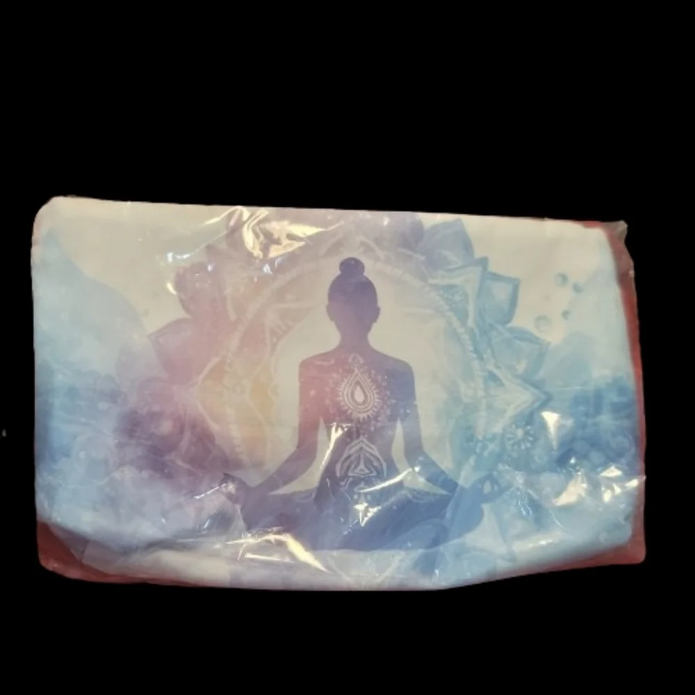 Yoga Makeup bag Stylish Mandala Present for Women Meditative Silhouette Pouch